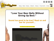 Tablet Screenshot of beerbellybegone.com